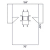 Abdominal Drape Laparoscopic / Cholecystectomy Drape 104 W X 76 W X 120 L Inch Sterile