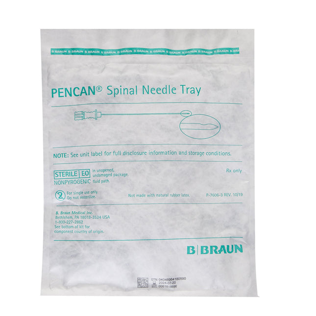 B. Braun Medical | Spinal Tray Pencan 25 Gauge 3.5 Inch | 333851-10