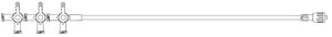 IV Extension Set Needle-Free Port 43 Inch Tubing 473054