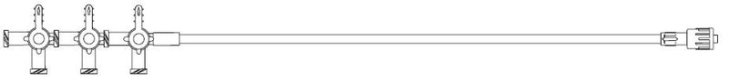IV Extension Set Needle-Free Port 43 Inch Tubing 473054