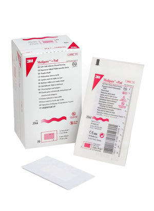 Wound Dressing, 2 3/8" x 4", Pad Size 1" x 2 3/8" 3564-50