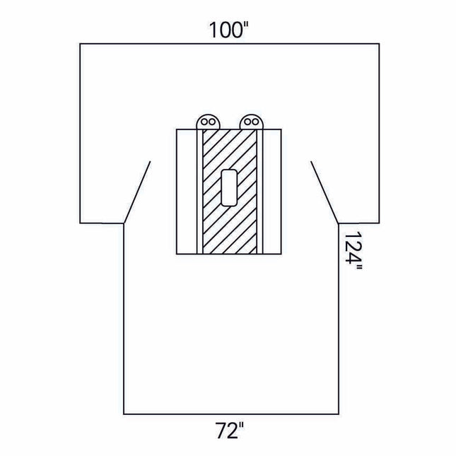 O&M Halyard Inc | Abdominal Drape Laparotomy Drape 100 W X 72 W X 124 L Inch Sterile | 89235