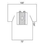 Abdominal Drape Laparotomy Drape 100 W X 72 W X 124 L Inch Sterile 89235