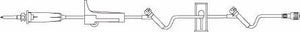 Primary IV Administration Set BBraun Gravity 2 Ports 60 Drops / mL Drip Rate Without Filter 96 Inch Tubing Solution NF1190