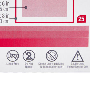 Wound Dressing, 3½" x 8", Pad Size 1¾" x 6" 3570-25