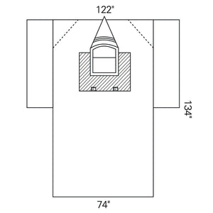 Neurology Drape Craniotomy Drape 122 W X 74W X 134 L Inch Sterile 89062