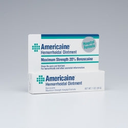 Hemorrhoid Relief Americaine® Ointment 1 oz. | 63736003751 | | Creams & Ointments, Emerson Healthcare, Pain Relief Starter Kit | Emerson Healthcare | SurgiMac