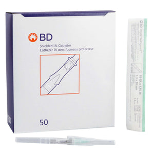 BD Insyte Autoguard 18G 1.16" Peripheral IV Catheter With Retracting Safety Needle 381444-BX