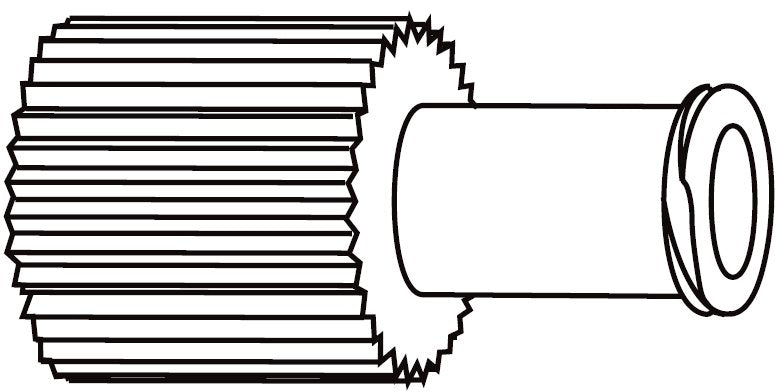 Luer Cap Plastic Male and Female Adapters Blue Sterile B2000B-100