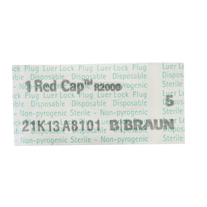 BBraun Luer Replacement Cap Red Cap R2000B-1