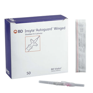 BD Insyte Autoguard 20G 1" Peripheral IV Catheter with Retracting Safety Needle 381533-BX