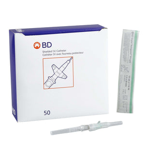 BD Insyte Autoguard 18G 1.16" Peripheral IV Catheter With Retracting Safety Needle 381544-BX