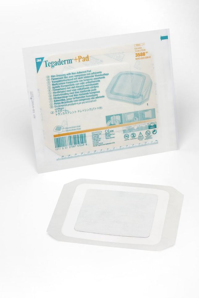 3M | Transparent Dressing, 6" x 6", Pad Size 4" x 4" | 3588-25