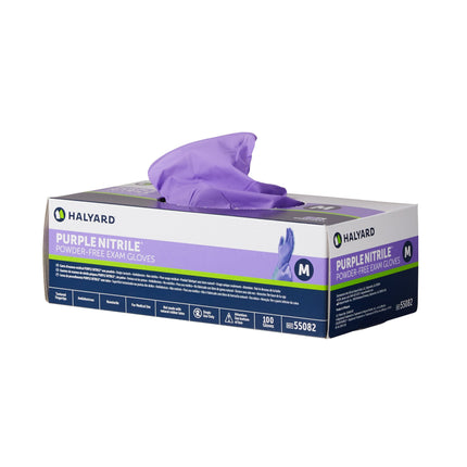 Exam Glove Purple Nitrile® NonSterile Nitrile Standard Cuff Length Textured Fingertips Purple Chemo Tested