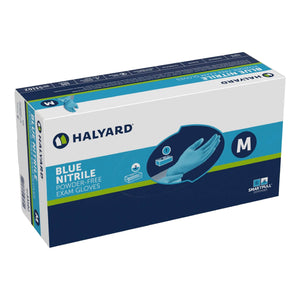 Exam Glove Blue Nitrile® NonSterile Nitrile Standard Cuff Length Textured Fingertips Blue Not Rated 53102-100