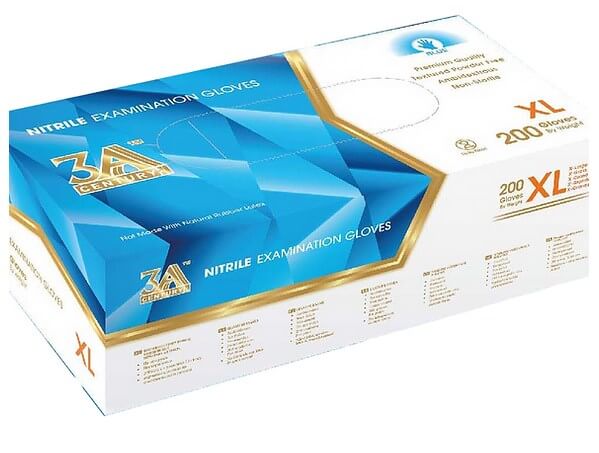 3A Nitrile Powder Free Gloves 3A 33317-N-PF