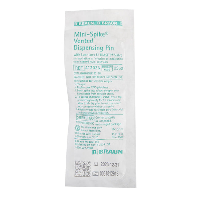 B. Braun Medical | Dispensing Pin Mini-Spike* | 412026-50