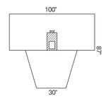 Urological Drape Lithotomy Drape 87 W X 30 W X 100 L Inch Sterile 89203