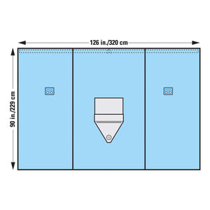 Orthopedic Drape Vertical Isolation Drape 90 W X 126 L Inch Sterile 77723