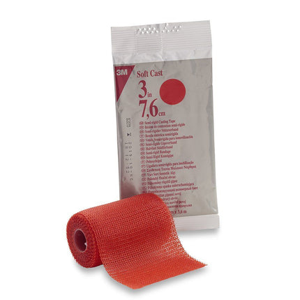 Soft Casting Tape, Red, 3" x 4 yds | 82103R | SurgiMac