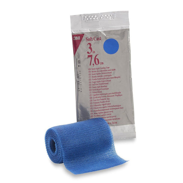 3M | Soft Casting Tape, Blue, 3" x 4 yds | 82103B