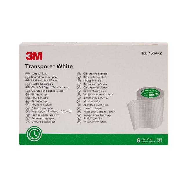 3M | White Dressing Tape, 2" x 10 yds | 1534-2-6