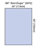 Steri-Drape Drape Sheet, 44" x 59", Absorbent Impervious Material 9072-20