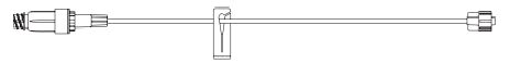 IV Extension Set Needle-Free Port Small Bore 14 Inch Tubing Without Filter 473441