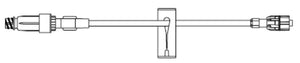 IV Extension Set Needle-Free Port Standard Bore 6 Inch Tubing Without Filter 473447-100