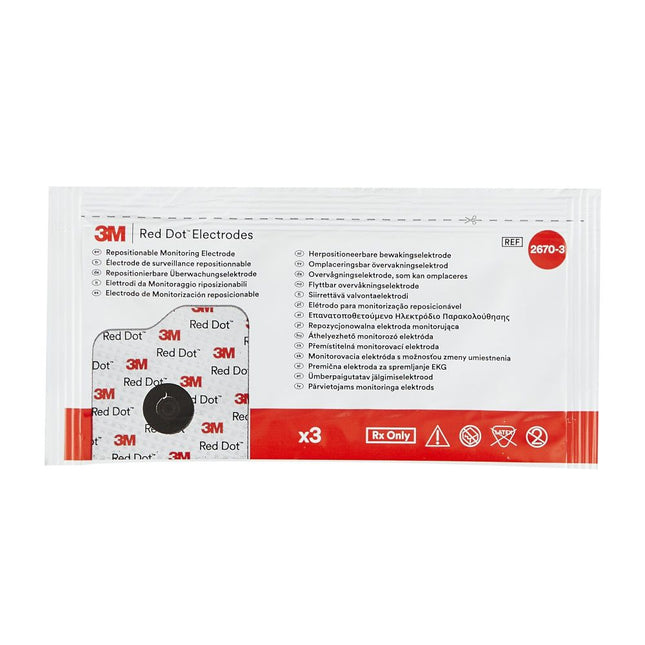 3M | Repositionable Monitoring Electrode, 1.56" x 1¼" | 3/3/2670