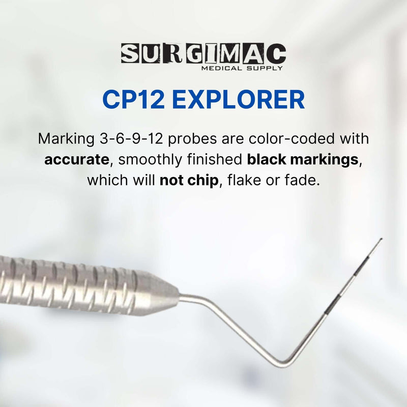SurgiMac #23/CP-12 Color-Coded Expro with Standard 6mm Handle, Stainless Steel, Slim Series, 1/Pk. 10-371s