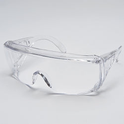 Safety Glasses Yukon® Wraparound Clear Tint Polycarbonate Lens Clear Frame Over Ear One Size Fits Most