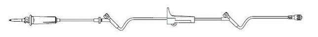 B. Braun Medical | Primary IV Administration Set SafeLine* Gravity 2 Ports 15 Drops / mL Drip Rate Without Filter 106 Inch Tubing Solution | 352604