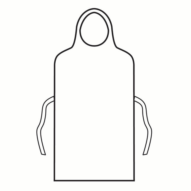 O&M Halyard Inc | General Purpose Apron Bib Style White Disposable | 69350-100