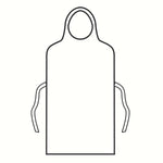 General Purpose Apron Bib Style White Disposable 69350-100