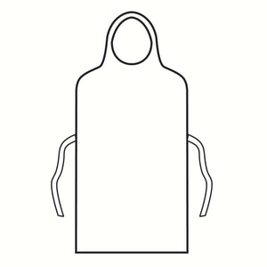 General Purpose Apron Bib Style White Disposable 69350-100