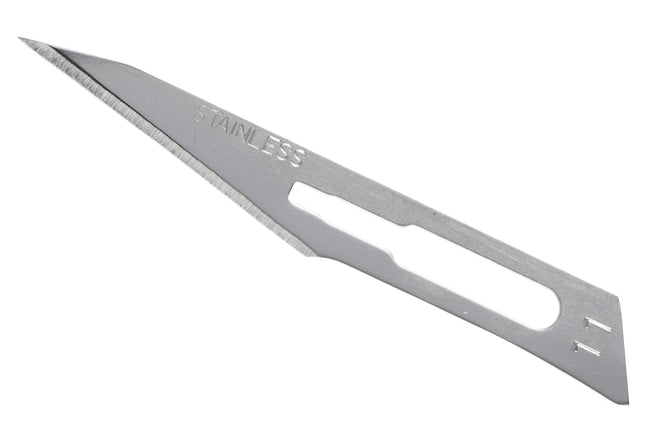 MYCO Medical | Surgical Blade Glassvan Carbon Steel No. 11 Sterile Disposable Individually Wrapped | 2001T-11