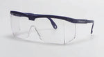 Safety Glasses Fisherbrand™ Adjustable Temple Hardcoated Clear Tint Black Frame Over Ear One Size Fits Most 191302088