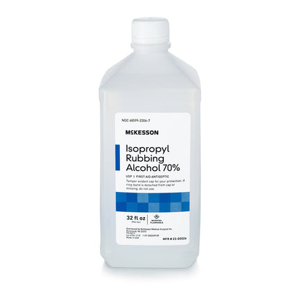 McKesson Antiseptic Topical Rubbing Alcohol 70% - Liquid Bottle | 23-D0024 | | Antiseptic, First Aid, Pharmaceuticals | McKesson | SurgiMac