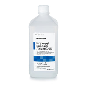 McKesson Antiseptic Topical Rubbing Alcohol 70% - Liquid Bottle 23-D0024