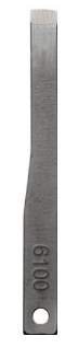 Surgical Blade Glassvan Carbon Steel No. 6100 Sterile Disposable Individually Wrapped 2002-61
