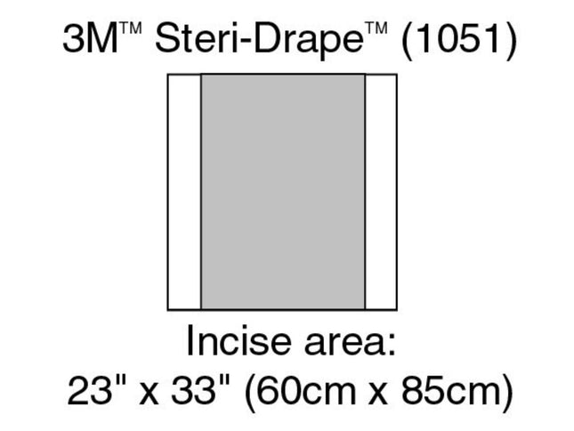 3M | Incise Drape, Overall 32" x 33", Incise 23" x 33" | 1051-40