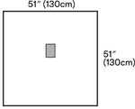 Medium Drape with Incise Film, 51" x 51" 1060-10