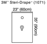 Urology Drape, 23" x 95", Adhesive Strip, 2" Circle Aperture, Finger Cot with Adhesive 1071-40