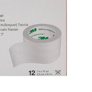 Paper Surgical Tape, 1" x 10 yds 1530-1-12