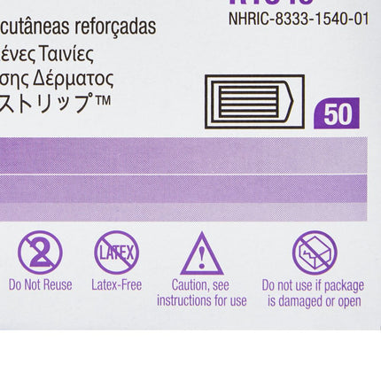 Reinforced Skin Closure, 1/8" x 3", 5 strips/env | R1540-50 | SurgiMac