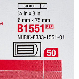 Blend Tone Skin Closure, ¼" x 3", 3 strips/env B1551-50