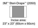 Incise Drape, Overall 35" x 23", Incise 23" x 23" 2050-40