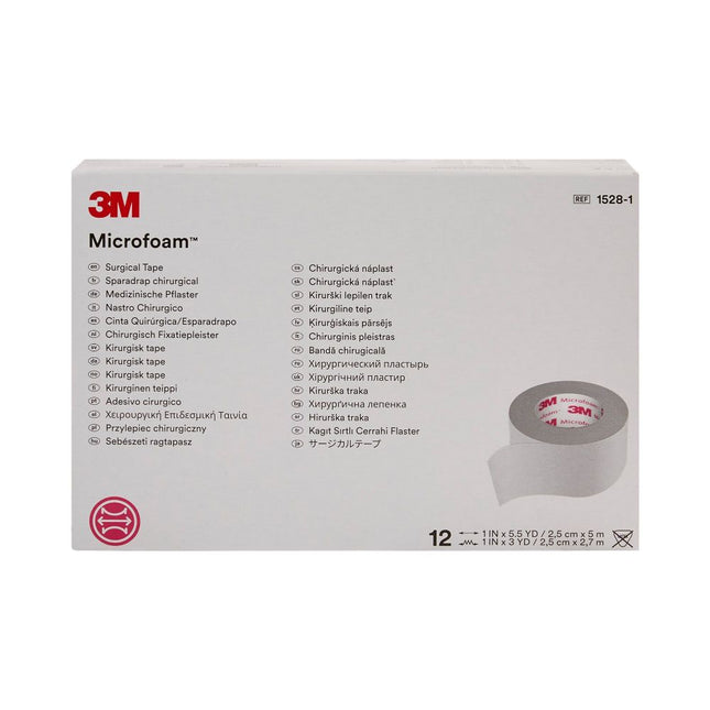 3M | Surgical Tape, 1" x 5½ yds (stretched) | 1528-1-12