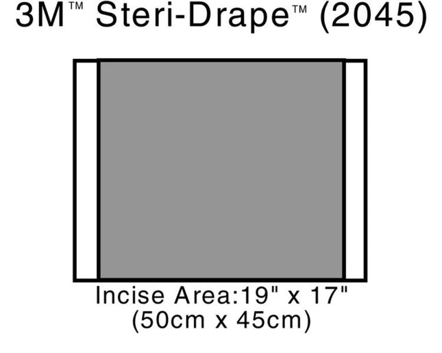 3M | Incise Drape, Overall 23" x 17", Incise 19" x 17" | 2045-40